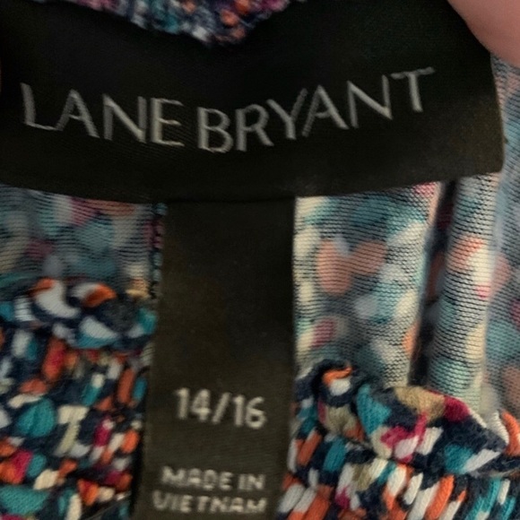 Lane Bryant Multicolor Off Shoulder Blouse 14/16 - Picture 2 of 7